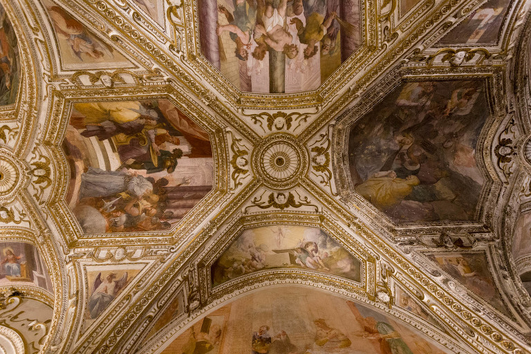 Amalfi stunning church ceiling paintings