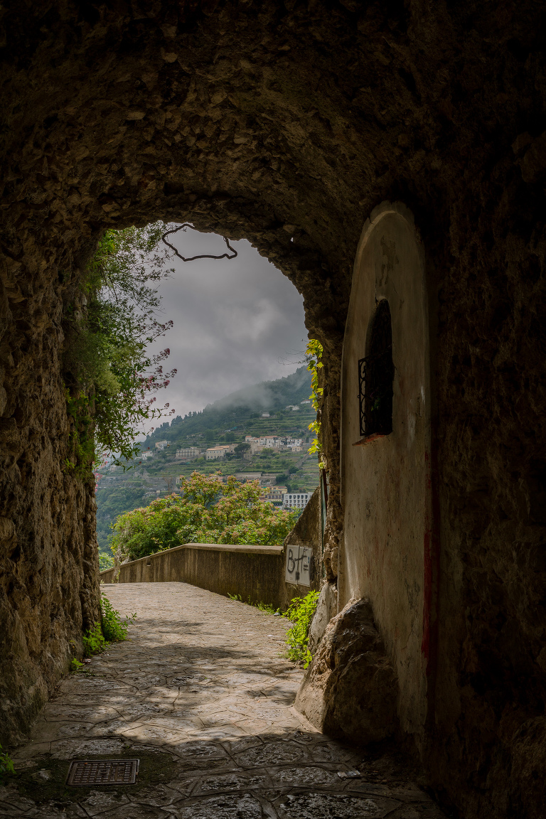 archway in ravello italy