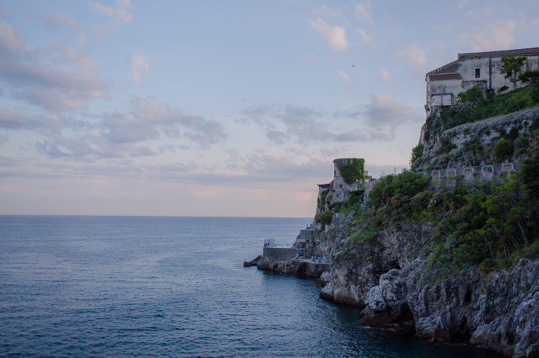 beautiful old tower amalfi coast