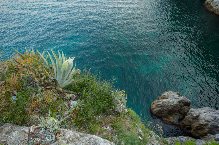cliffside views and flowers amalfi coast