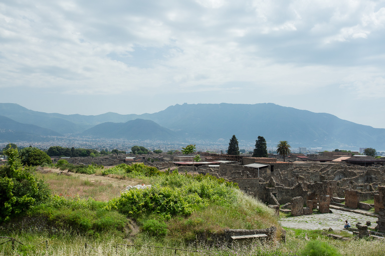 view over Pompeii