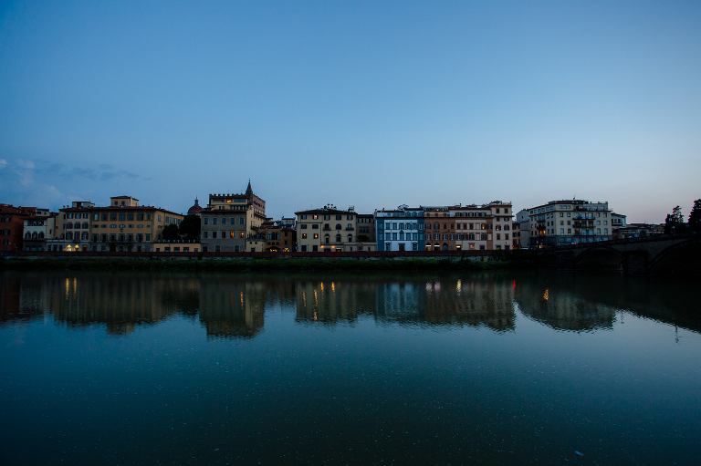 Florence night by the river