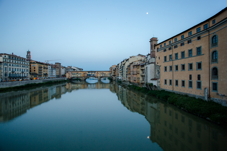 moon rise over Florence