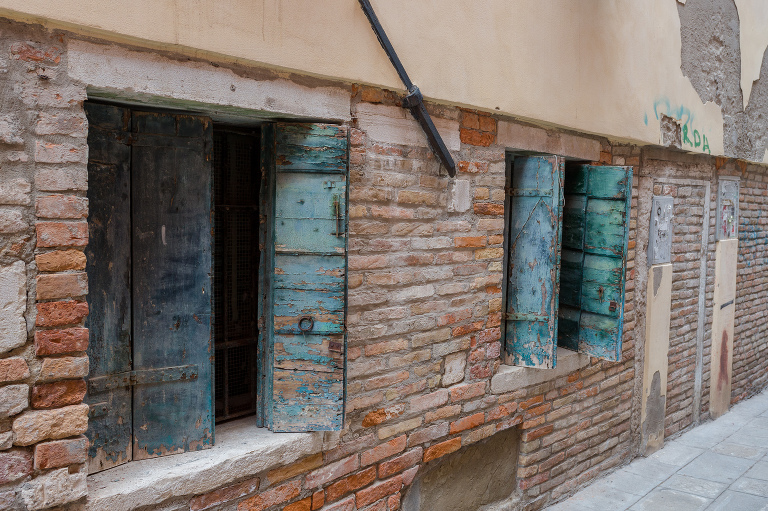 old wooden shutters venice